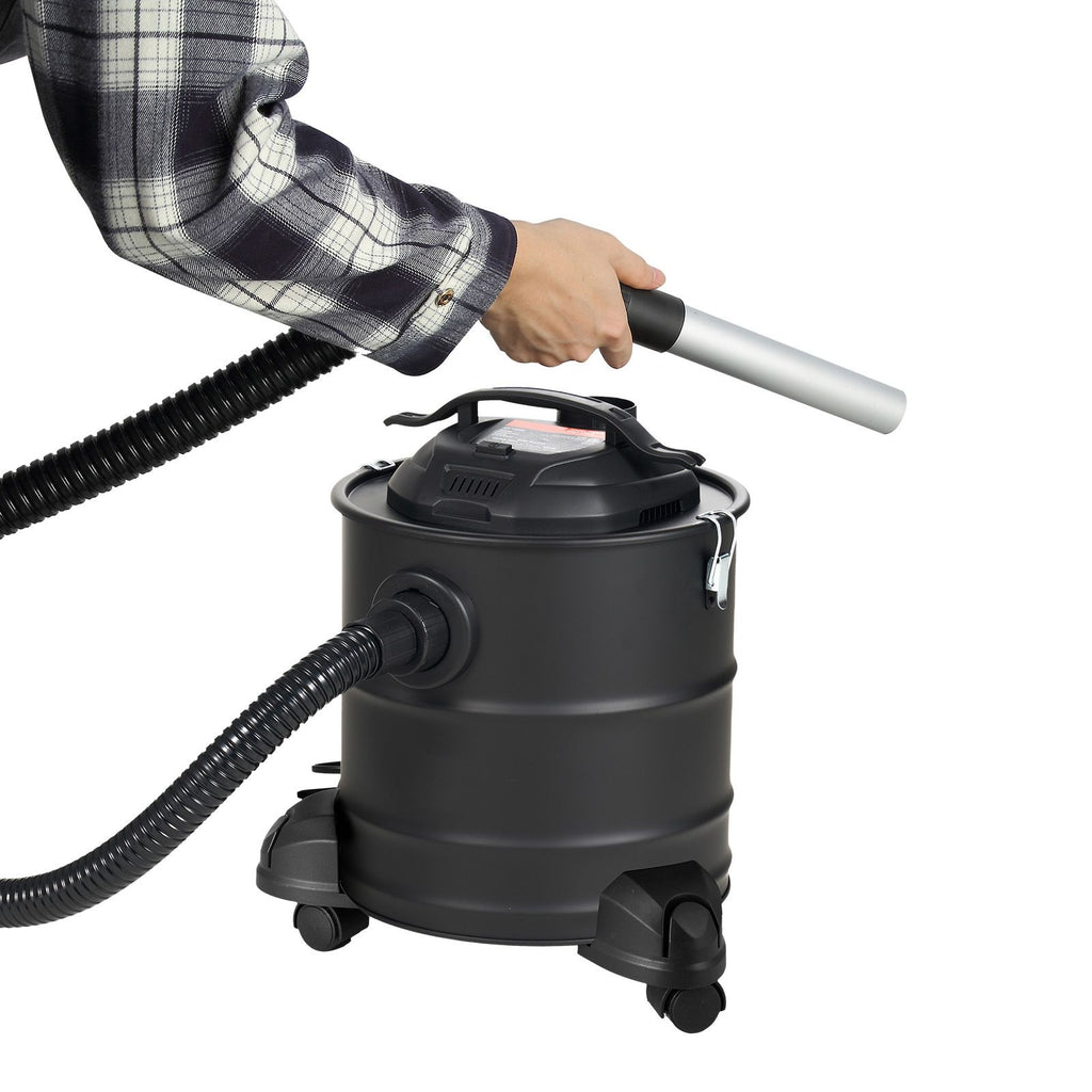 Ash Vacuum Cleaner, 5 Gallon with 1200W Powerful Suction, Fireplace Vacuum with Reverse Suction, 16.4 ft Power Cable, 16 Kpa Max. Vacuum, for Fireplaces, Pellet Stoves, Wood Stove, Log Burner