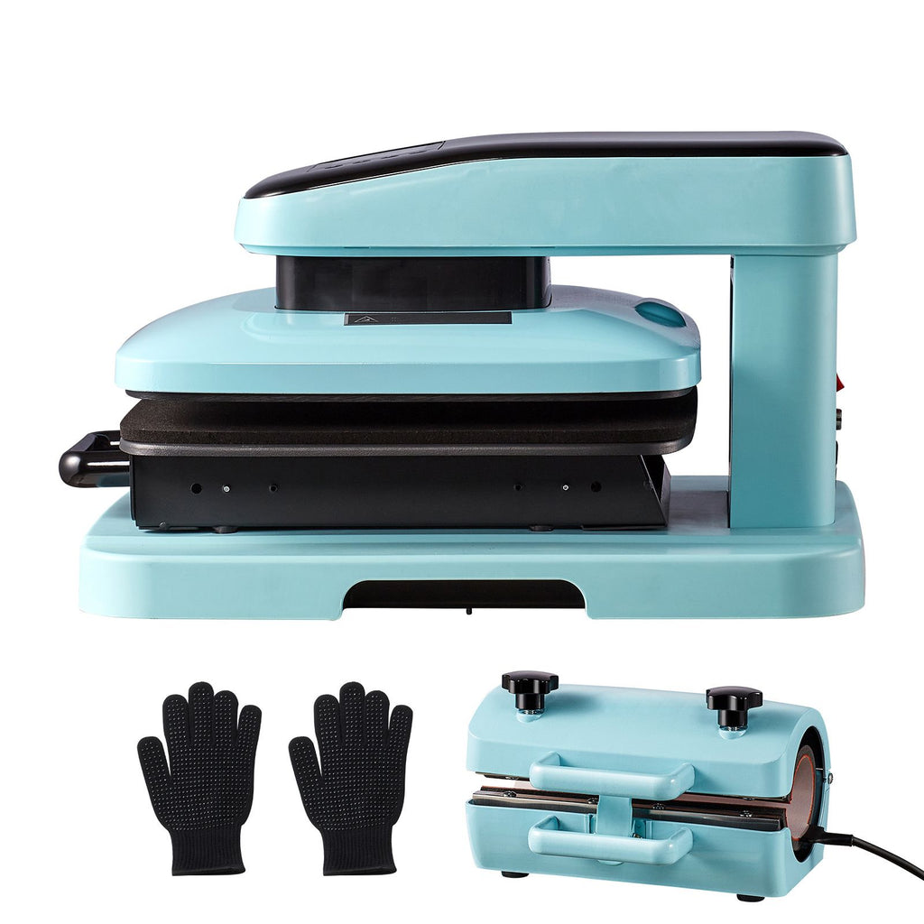 Auto Heat Press Machine Kit Tumbler Press 2-in-1, 15 x 15 in Smart T Shirt Press Machine with Auto Release, Tumbler Press Machine for 11-30 oz Tumblers, for Sublimation Heat Transfers Projects