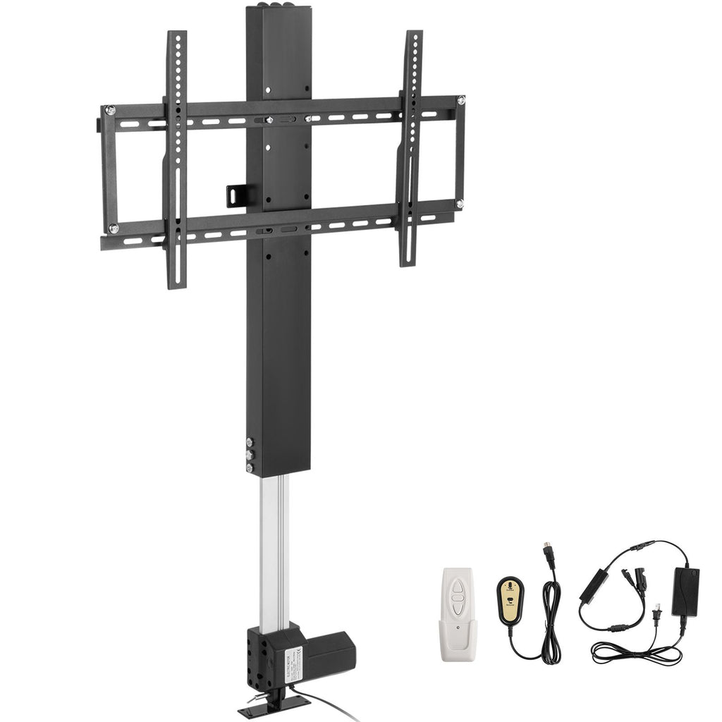 Automated TV Elevator, 20" Stroke for 28-32" TVs. Remote-Controlled, Adjustable Height 30-50", Supports up to 132 lbs