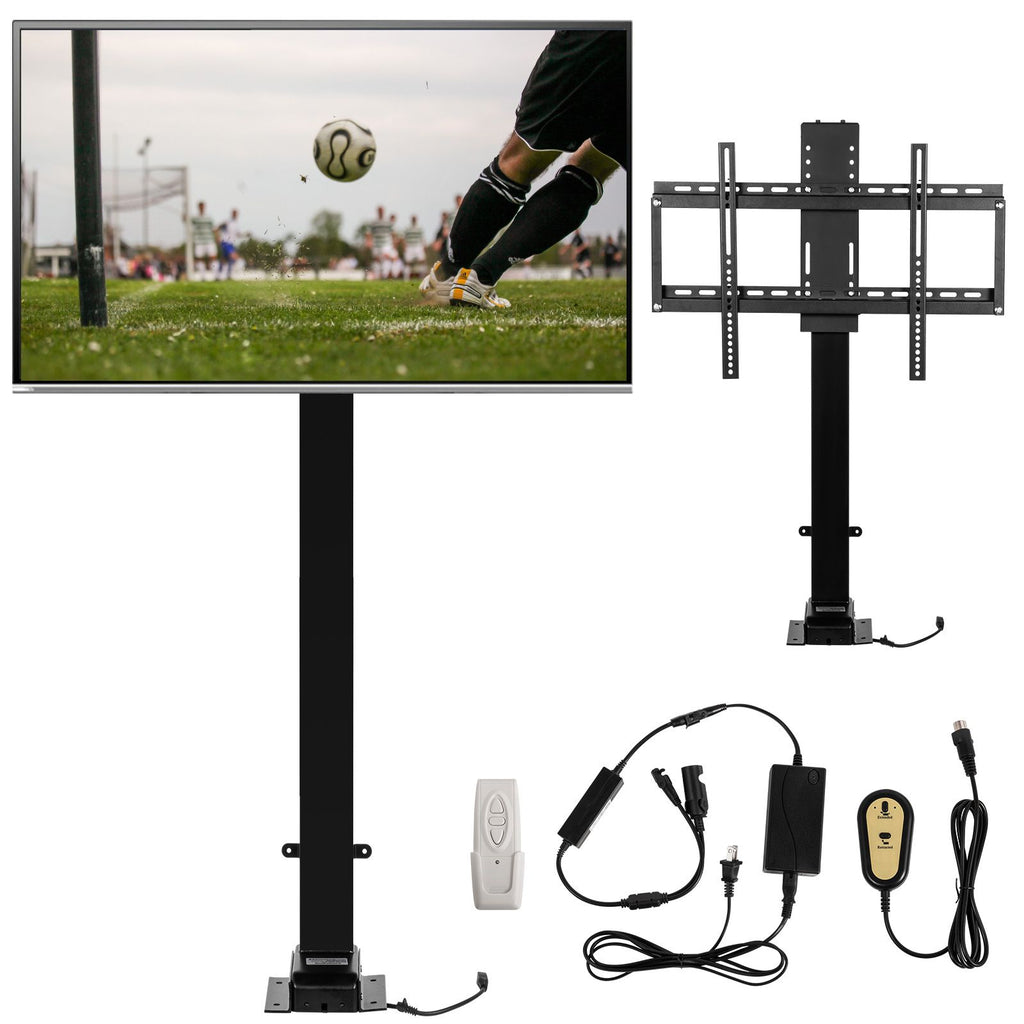 Automated TV Elevator, 39.4" Stroke, Supports 32-70" TVs, Adjustable Height 28.74-68.11", Remote Controlled, Max Load 154 lbs