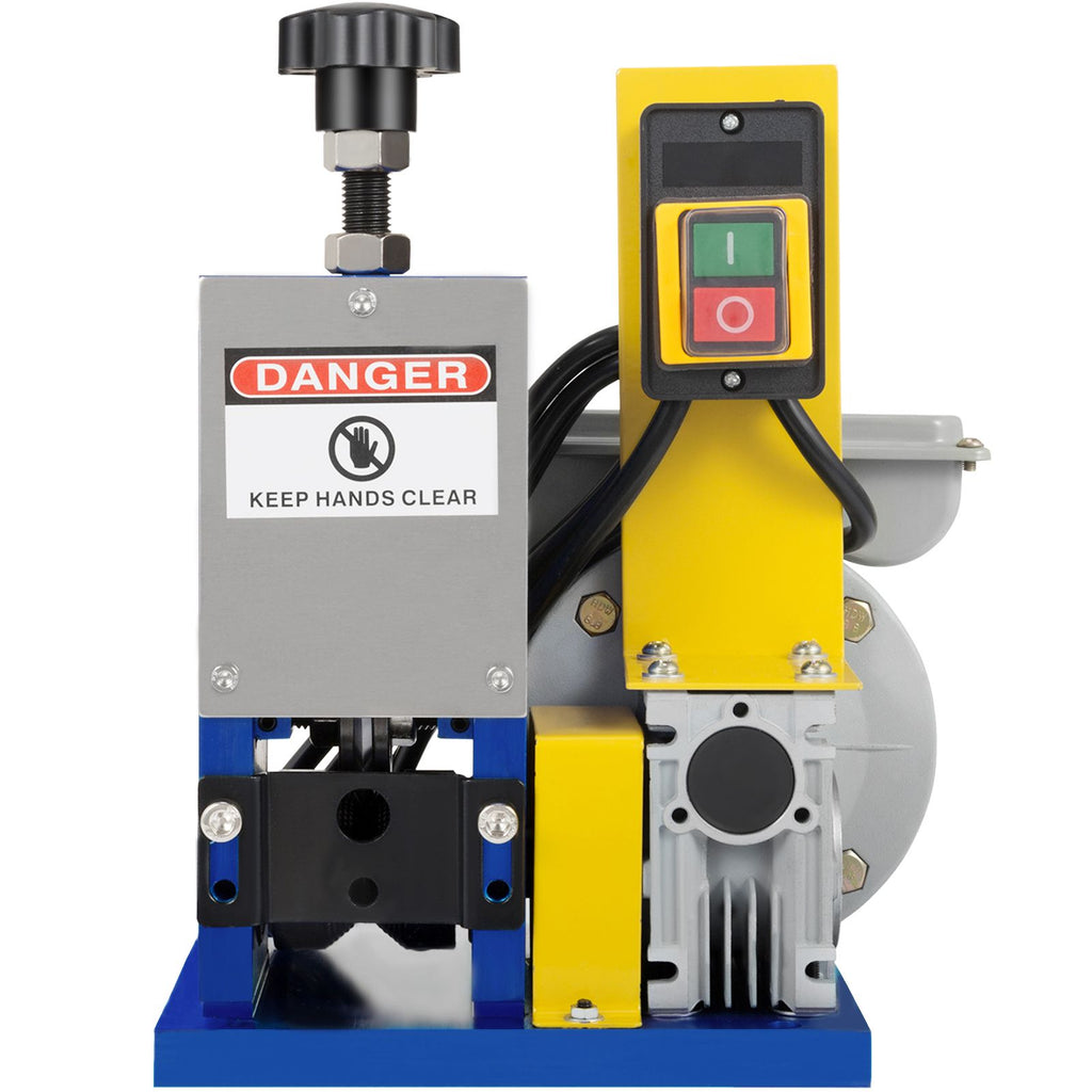 Automatic Electric Wire Stripping Machine 0.05\"-0.98\",Portable Dark Blue Wire Stripper, Wire Stripping Machine Tool for Scrap Copper Recycling (Dark Blue)