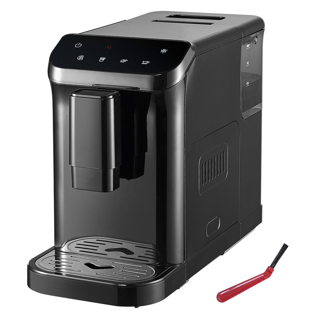 Automatic Espresso Machine - Built-In Grinder, 15 Bar Auto Coffee Machine with 15-Level Grinding Settings, Professional Espresso Coffee Maker with 1.5L Water Tank and 180g Bean Hopper