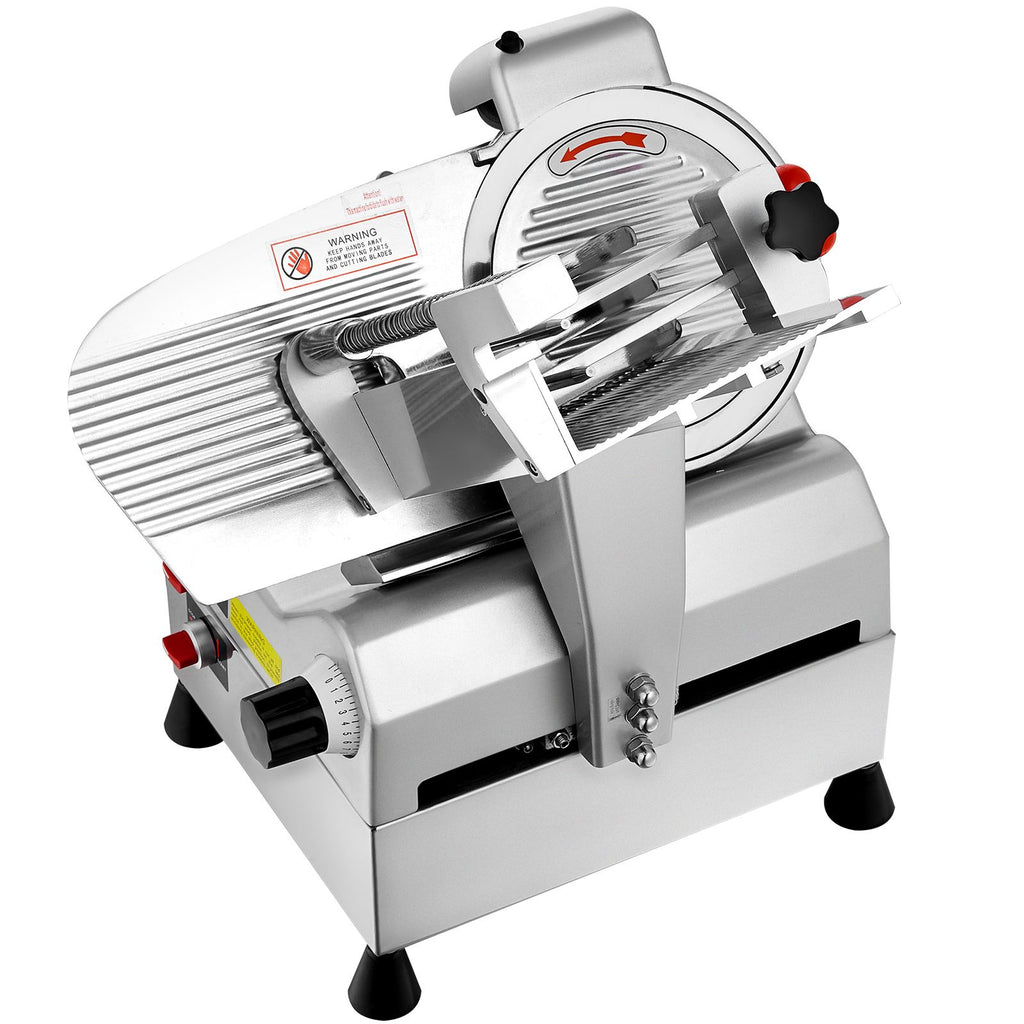 Automatic Meat Slicer, 540W Deli Slicer, 2 PCS 10" Stainless Steel Removable Blade, 0-15mm Adjustable Thickness, Child Lock Protection, Food Slicer Machine for Meat Cheese Bread for Home Use