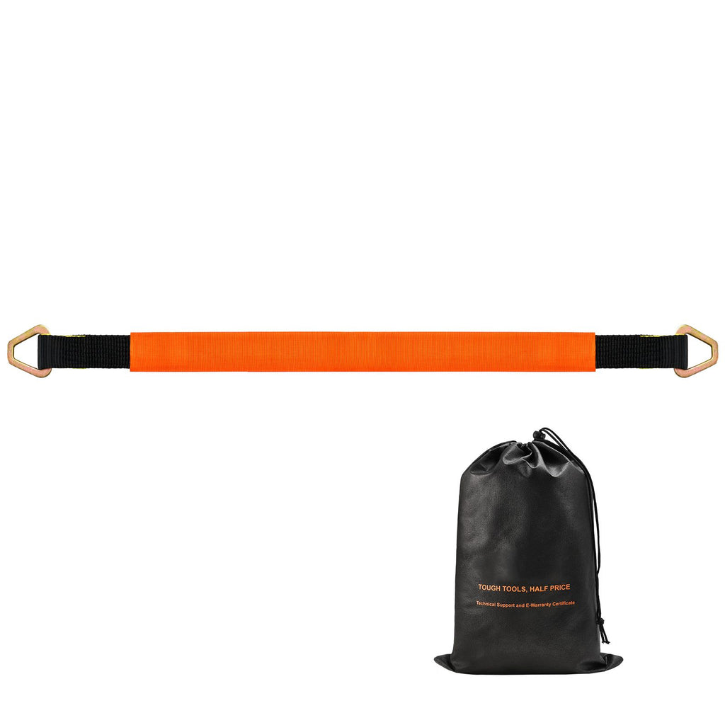 Axle Straps, 2 in x 3.2 ft Heavy Duty Axle Tie Down Straps, 12000 lbs Break Strength Axle Tie Down Straps with D Rings, 4 Pack Heavy Duty Axle Straps, for Car, Trailer, Truck, Towing & Hauling
