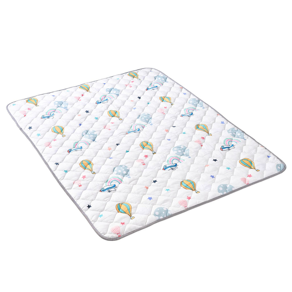 Baby Play Mat, 59"x79" Baby Crawling Mat, Non-Slip One-Piece Soft Baby Playmat, Foldable Floor Mat, Waterproof Activity Playmats for Babies,Toddlers, Infants, Machine Washable, Play & Tummy Time