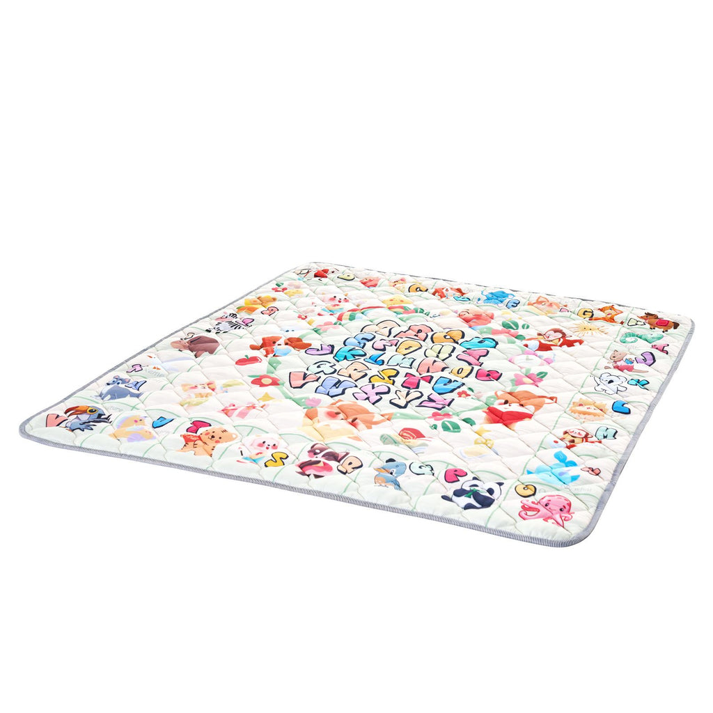 Baby Play Mat, Extra Large 71""x79"" Baby Crawling Mat, Non-Slip One-Piece Thickened Soft Baby Mat, Foldable Floor Mat, Waterproof Activity Playmats for Babies Toddlers Infants, Machine Washable