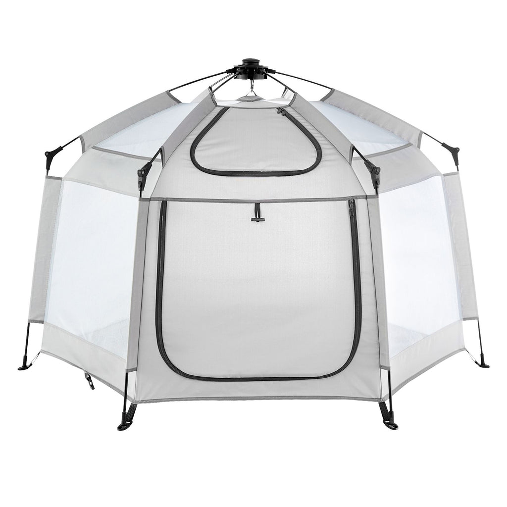 Baby Playpen with Canopy, Indoor/Outdoor Portable Playpen for Babies and Toddler, Lightweight & Foldable, Pop Up Toddler Play Yard with 3 Sun-Shades & Travel Bag for Park Beach Home, 59.8"x59.8"