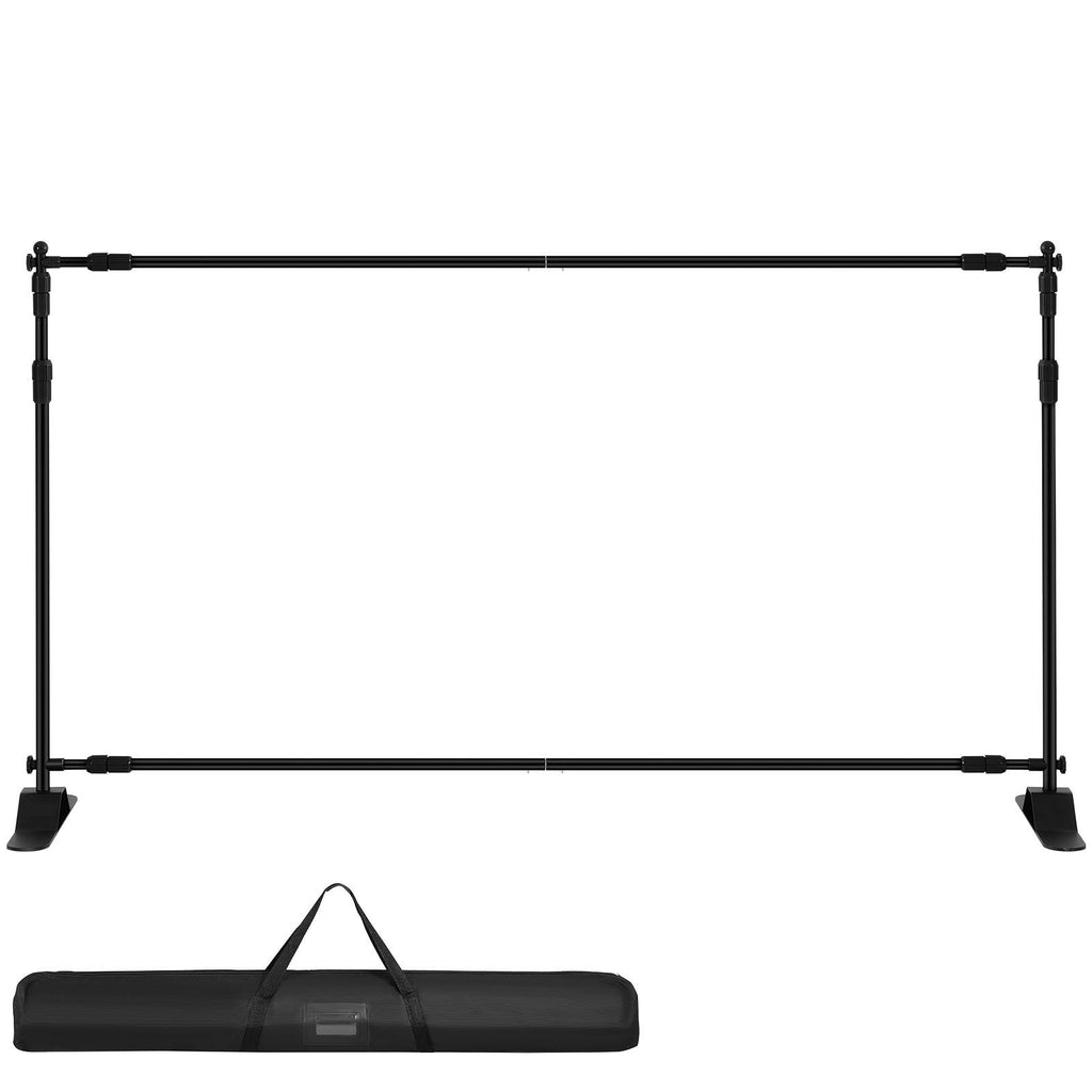 Backdrop Banner Stand 8 x 8 Ft Adjustable Heavy Duty Background Stand with 1 Carrying Bag, Backdrop Stand for Parties Wedding Photo Booth Trade Show