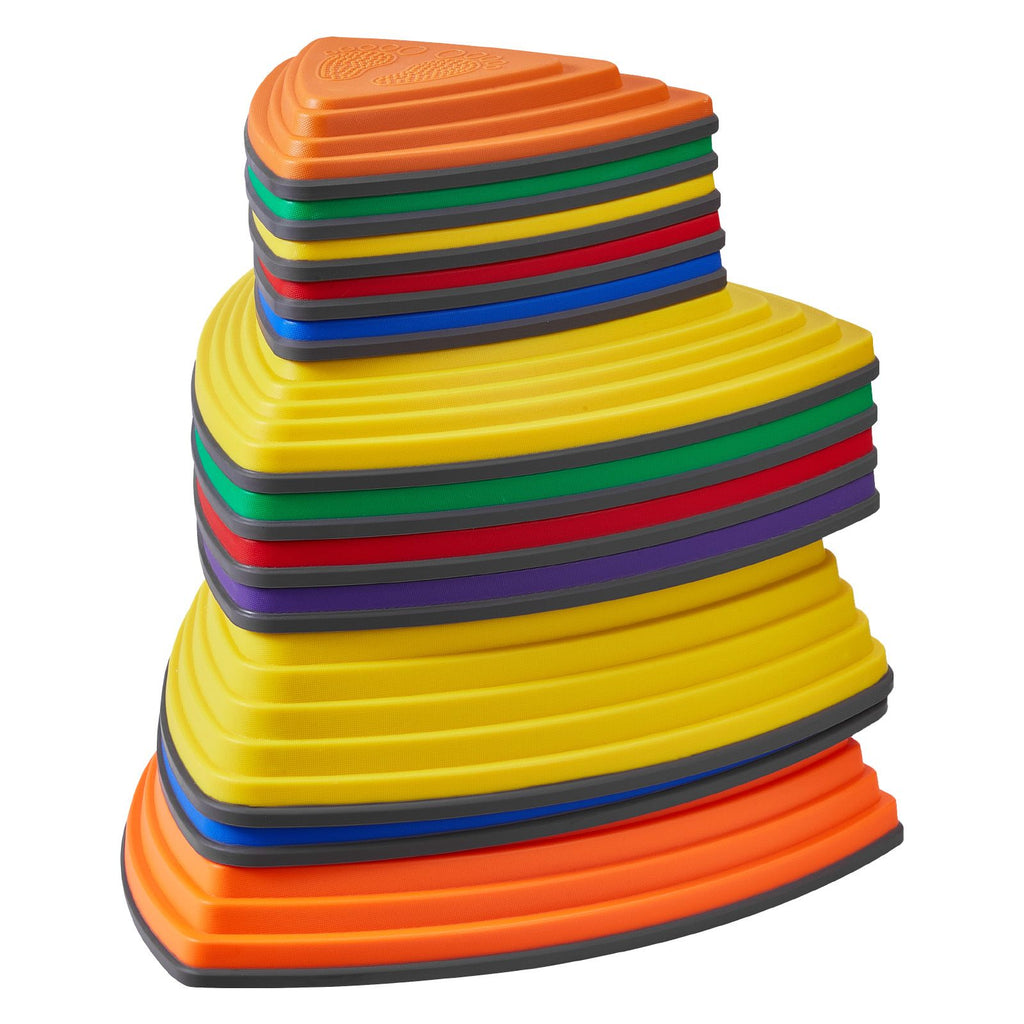 Balance Stepping Stones for Kids, 12 PCS, Up to 220 lbs, Non-Slip Toddlers Sensory Stepping Stones, Obstacle Course Coordination Game Toys Indoor or Outdoor Play for Children Aged 3 4 5 6 7 8+
