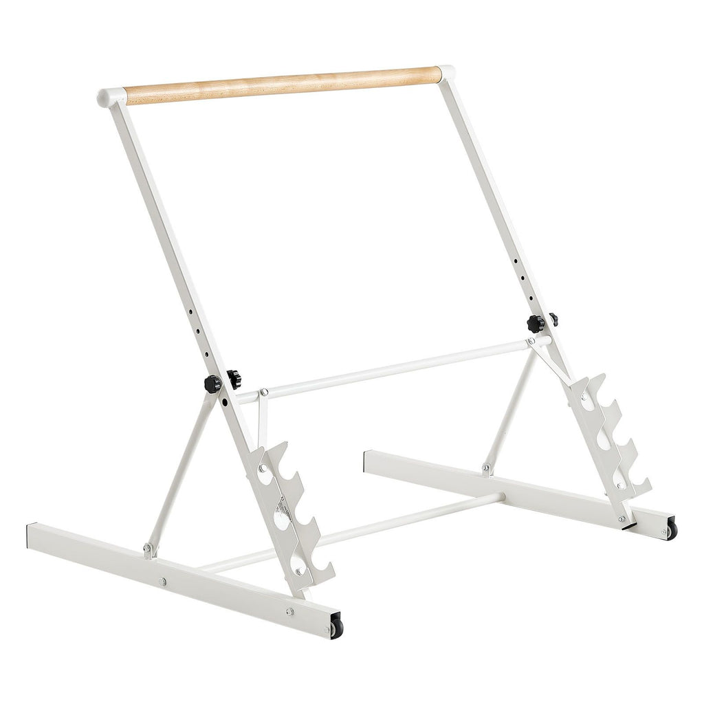 Ballet Barre, 3 ft Freestanding Portable Barre Bar, Home Fitness Exercise Equipment for Abs, Arms, Strength, and Cardio, Easy to Store Foldable Stretching Dance Bars, 4 Level Height Adjustable