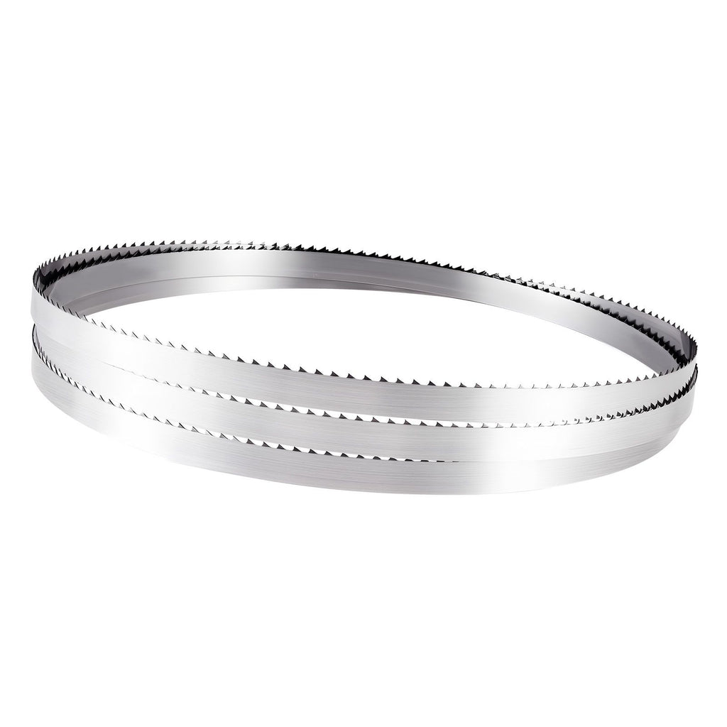 Bandsaw Blade, 109.45 Inch Length, 4 TPI Band Saw Blade with 18 HRC Hardened Sharp Teeth, High-Strength Carbon Steel, 0.6 Inch Width, Replacement for Major Woodworking Band Saw Brands, 1 Pack