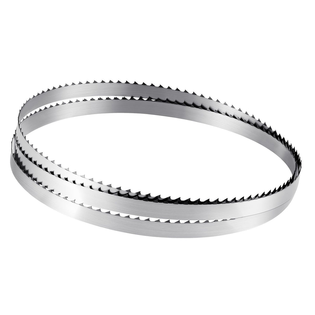 Bandsaw Blade, 72 Inch Length, 4 TPI Band Saw Blade with 18 HRC Hardened Sharp Teeth, SK5 High-Strength Carbon Steel, 0.5 Inch Width, Replacement for Major Woodworking Band Saw Brands, 1 Pack