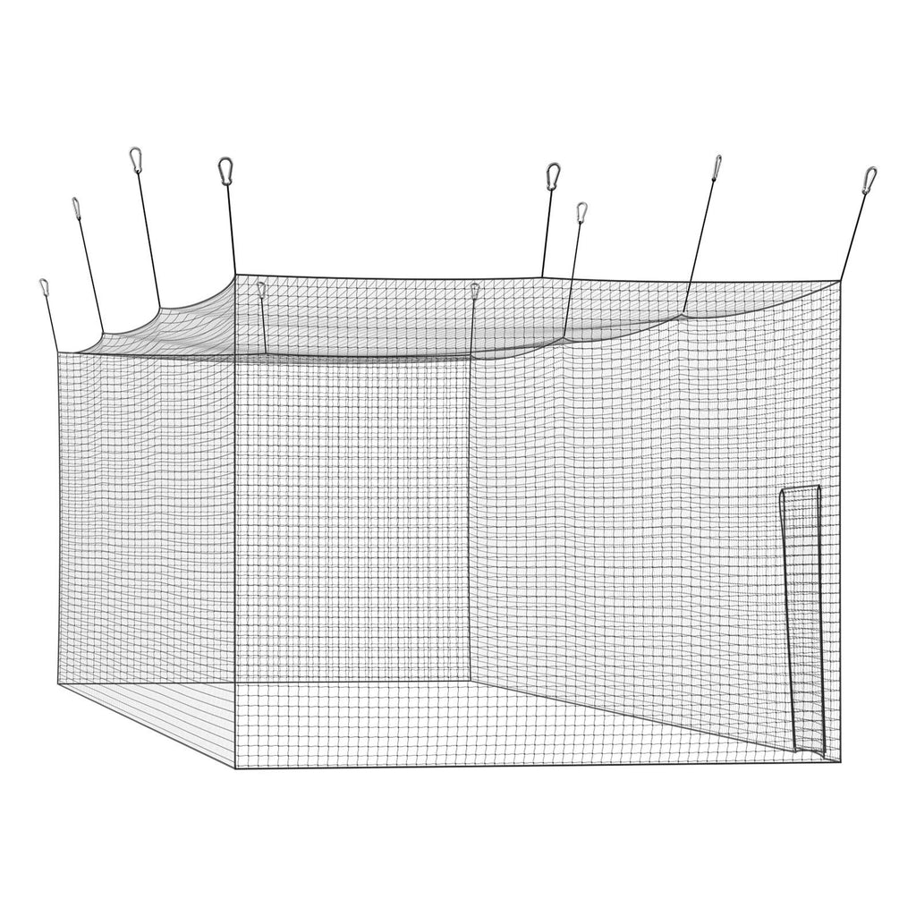 Baseball Batting Cage, 41.7 x 12.8 x 10.1 FT Freestanding Portable Batting Cage, Hitting Cages with 30-Ply Knotted HDPE & Carabiner Hooks, Battings Cages Netting for Indoor, Outdoor (NET ONLY)