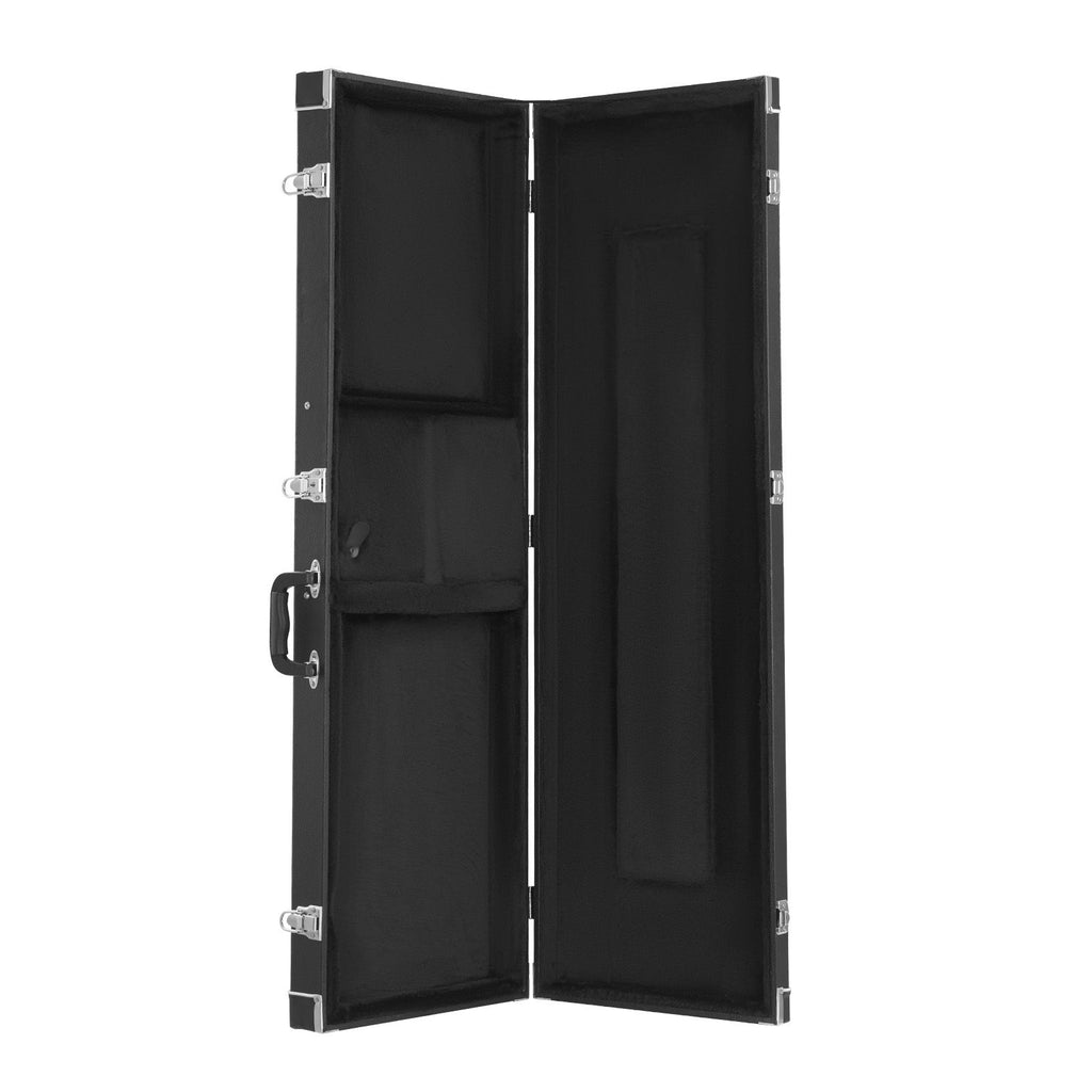 Bass Guitar Hard Case, 48.03 in Rectangular Guitar Hard Case, With Lock Latch Keys Handle, PVC Padding Soft Lining Water-Resistant Hard Shell Guitar Cases, for 39-46.5 in Bass Guitars, Black
