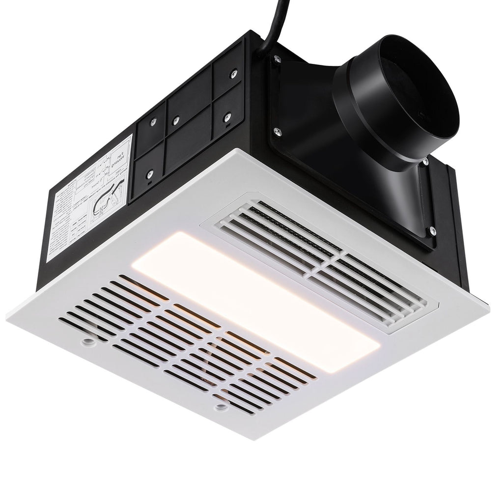 Bathroom Exhaust Fan, 1500W Heating, 110 CFM High-Efficiency Ventilation, 1.5sones Low Noise Operation, Energy-Saving Bathroom Ceiling Fan, For Various Ceilings
