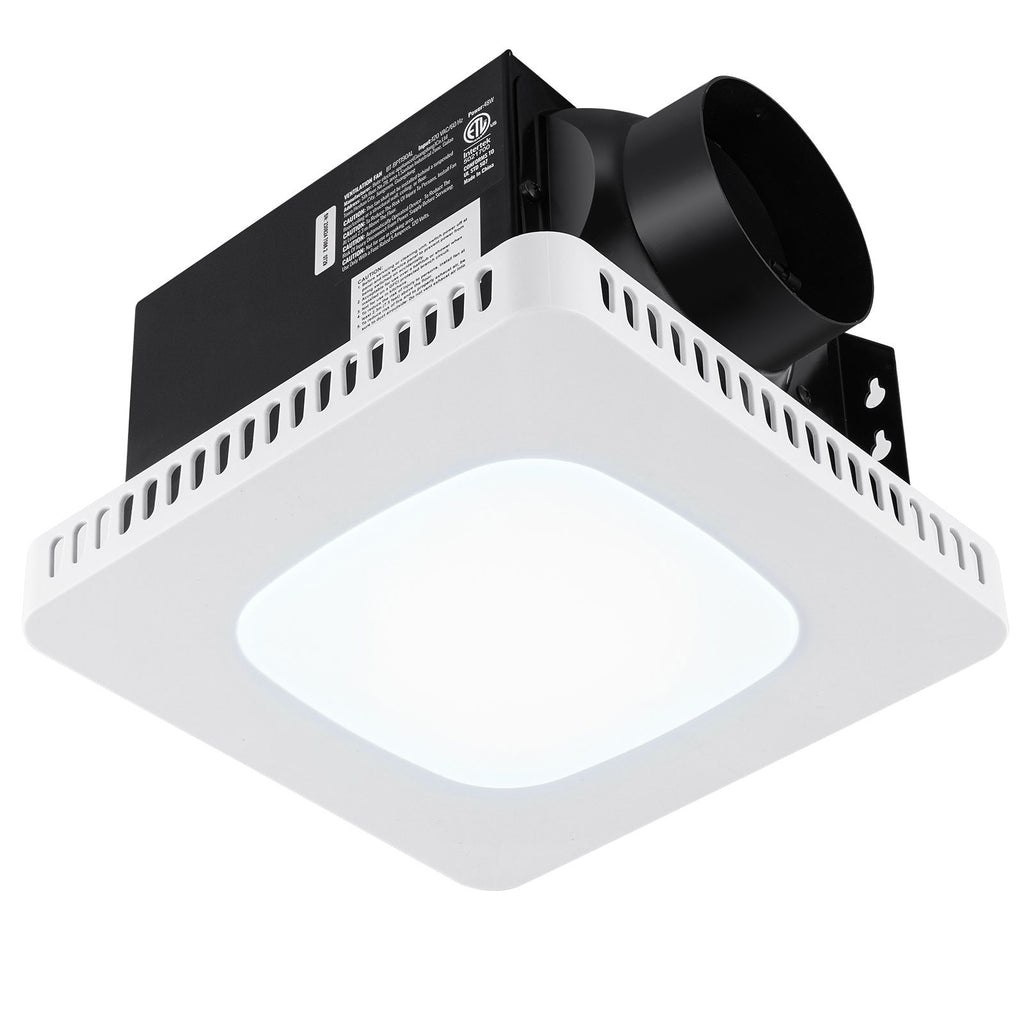 Bathroom Exhaust Fan, 80 CFM High-Efficiency Ventilation, 1.5sones Low Noise Operation All-Copper Motor, Energy-Saving Bathroom Ceiling Fan, No Need For Attic Access, For Various Ceilings