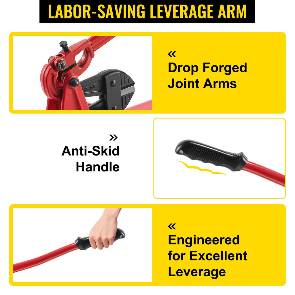 Bench Swager Tool 24\" Wire Rope Swaging Tool with Crimper Cable Bolt Cutter Head Bench Crimper 1/16\"-3/16\" Aluminum/Copper Sleeves Bench Cable Alloy Steel Crimper Swager for1/2\" Wire Rope Fe