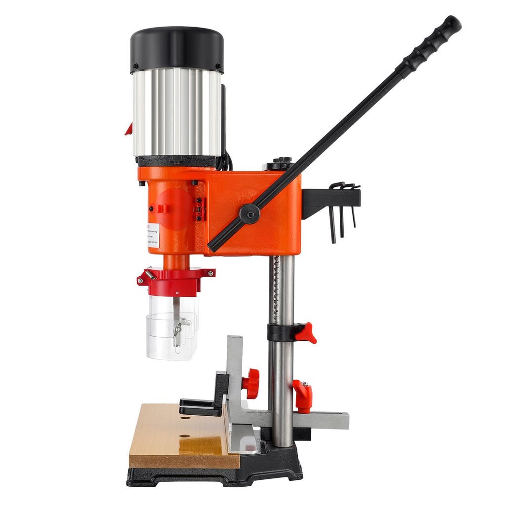 Benchtop Mortise Machine, 370W, 1725 RPM Woodworking Mortising Machine, with 1/4-Inch 3/8-Inch 1/2-Inch Chisels Wooden Workbench, for Making Round Holes Square Holes Or Special Square Holes