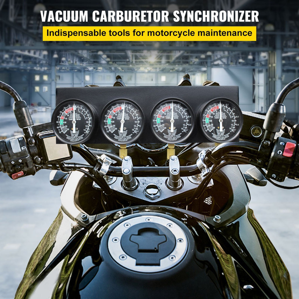 Bestauto Fuel Vacuum Carburetor Synchronize Tool Kit Fuel Vacuum Carburetor Synchronizer carb sync Gauge Set with Rubber Hose image 2