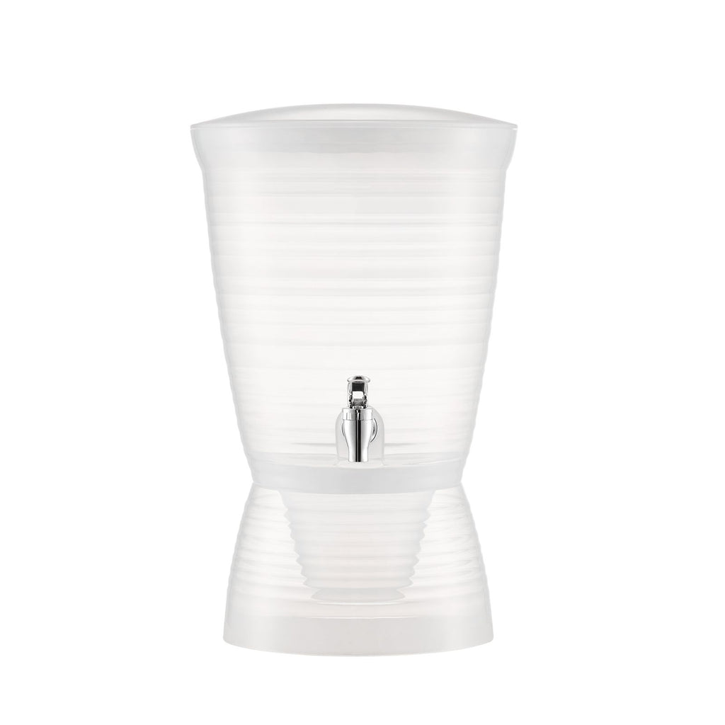 Beverage Dispenser, 2.64 Gallon Drink Dispenser for Parties, Plastic Juice Dispensers with Spigot Ice Chamber, Iced Tea Lemonade Juice Water Dispensers, for Restaurants, Hotels, Parties