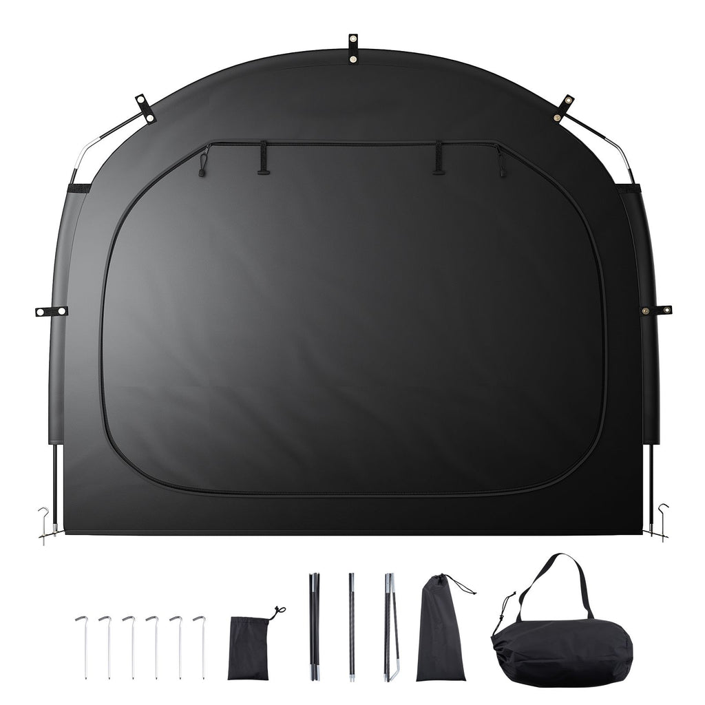 Bike Storage Tent, 5 Bikes, Outdoor Spacious Bike Storage Tent with Ventilated Window, Waterproof Easy-to-Install Bike Tent with High Strength Fiberglass & Dual Zippers, Fit for Bicycle