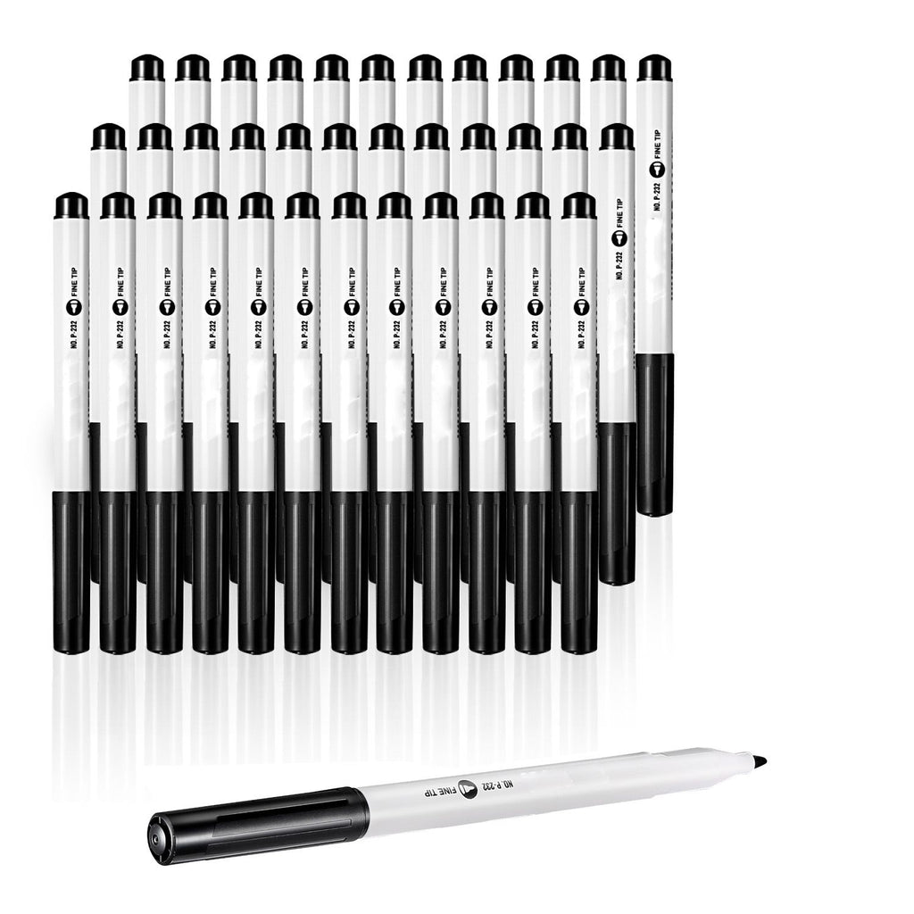 Black Dry Erase Markers, 36 Pack Low-Odor Whiteboard Markers, Fine Point Whiteboard Markers, Easily Clean Dry Erase Markers Bulk for School Office Home