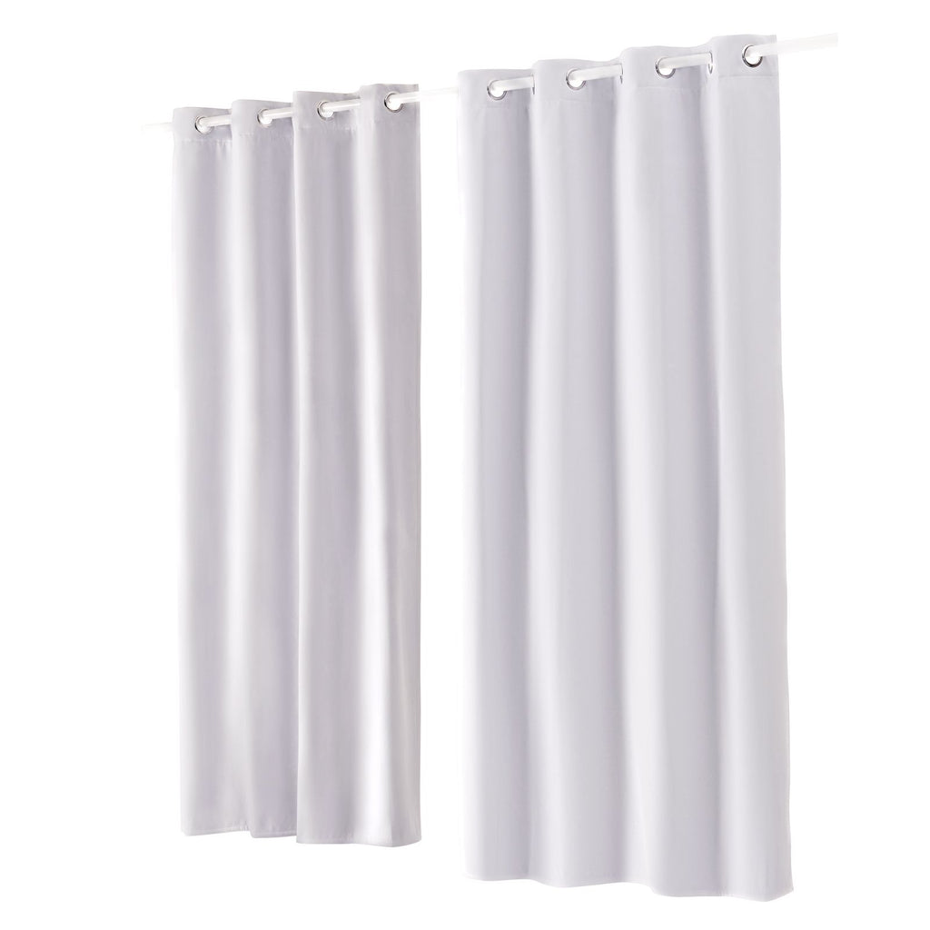 Blackout Curtains, 84 Inch Length 2 Panels Set, 52 Inch Wide Each, Thermal Insulated 100% Blackout Light Blocking Drapes, 3-Layer, with Grommets, Curtains for Bedroom Living Room Window, White