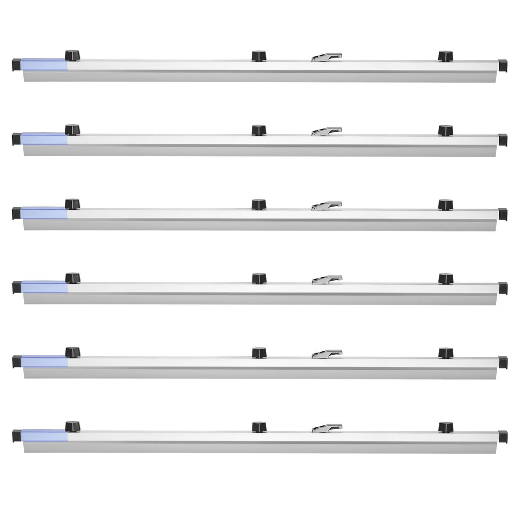 Blueprint Clamps, 36 Inches, Blueprint Hanging Clips Binding Strips, Aluminum Construction, Large Document Storage, for Blue Print, Maps, Construction Paper Poster Plans Drawings Arts, Pack of 6