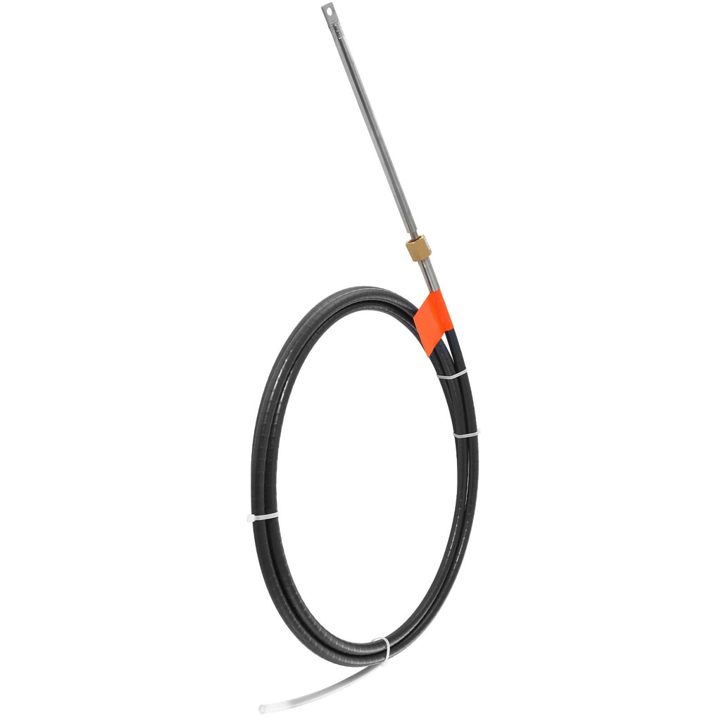 Boat Steering Cable, 17 Feet Outboard Marine Rotary Steering Cable, 1/2 Ton High Tensile Strength, Replacement Steering Cable Compatible with Most Single-Station Outboard Steering Systems