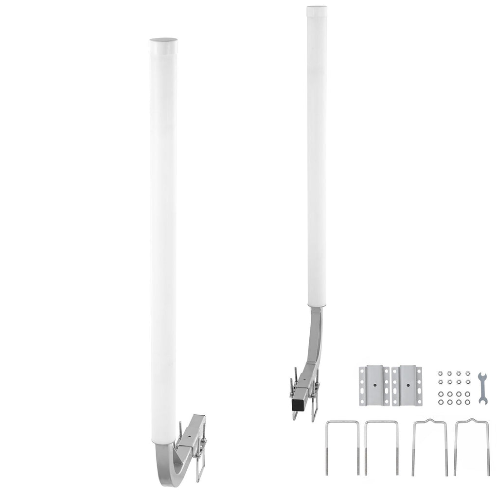 Boat Trailer Guide, 48″ Adjustable Design Trailer Guide Poles, 2PCS High-Hardness Steel Trailer Guide-Ons, Trailer Guides with PVC Pipes, for Ski Boat, Fishing Boat or Sailboat Trailer