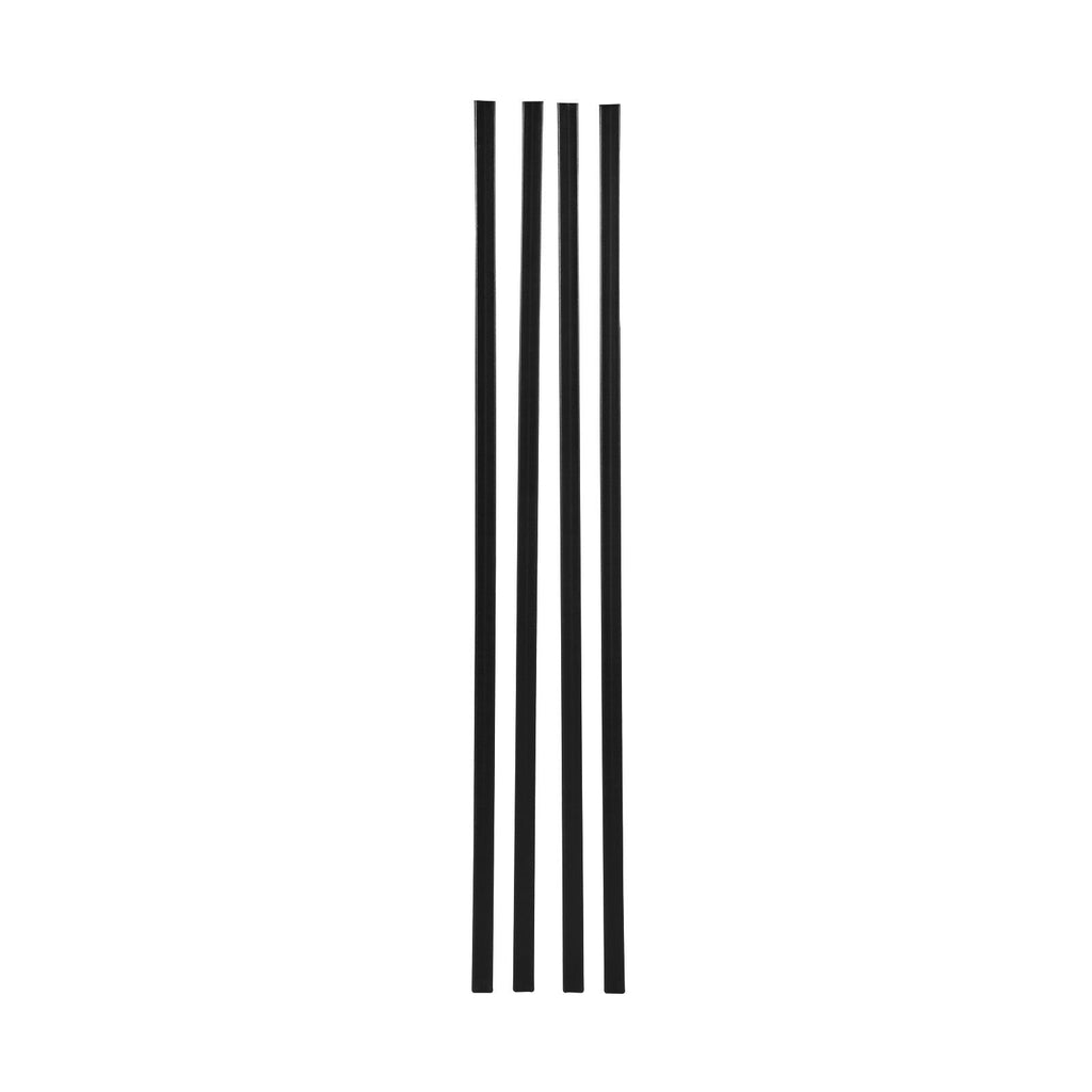 Bottom Locking Privacy Slats, Double-Wall Vertical Bottom-Locking Slats for Chain-Link Fence, High-Density HDPE Chain Link Slats Ideally Fit 6' High Fence for Garden, Farm, Sports Field(Black)
