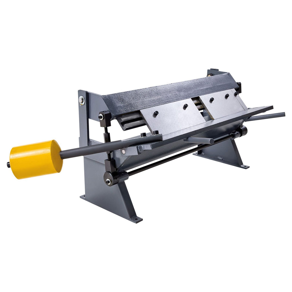 Box and Pan Brake, 24 in Sheet Metal Bending Brake,16-Gauge Mild Steel Capacity, 0-135 Degree Adjustable, Metal Bender Machine with 5 Fingers, Heavy-Duty Aluminum Folder for Precise Bending