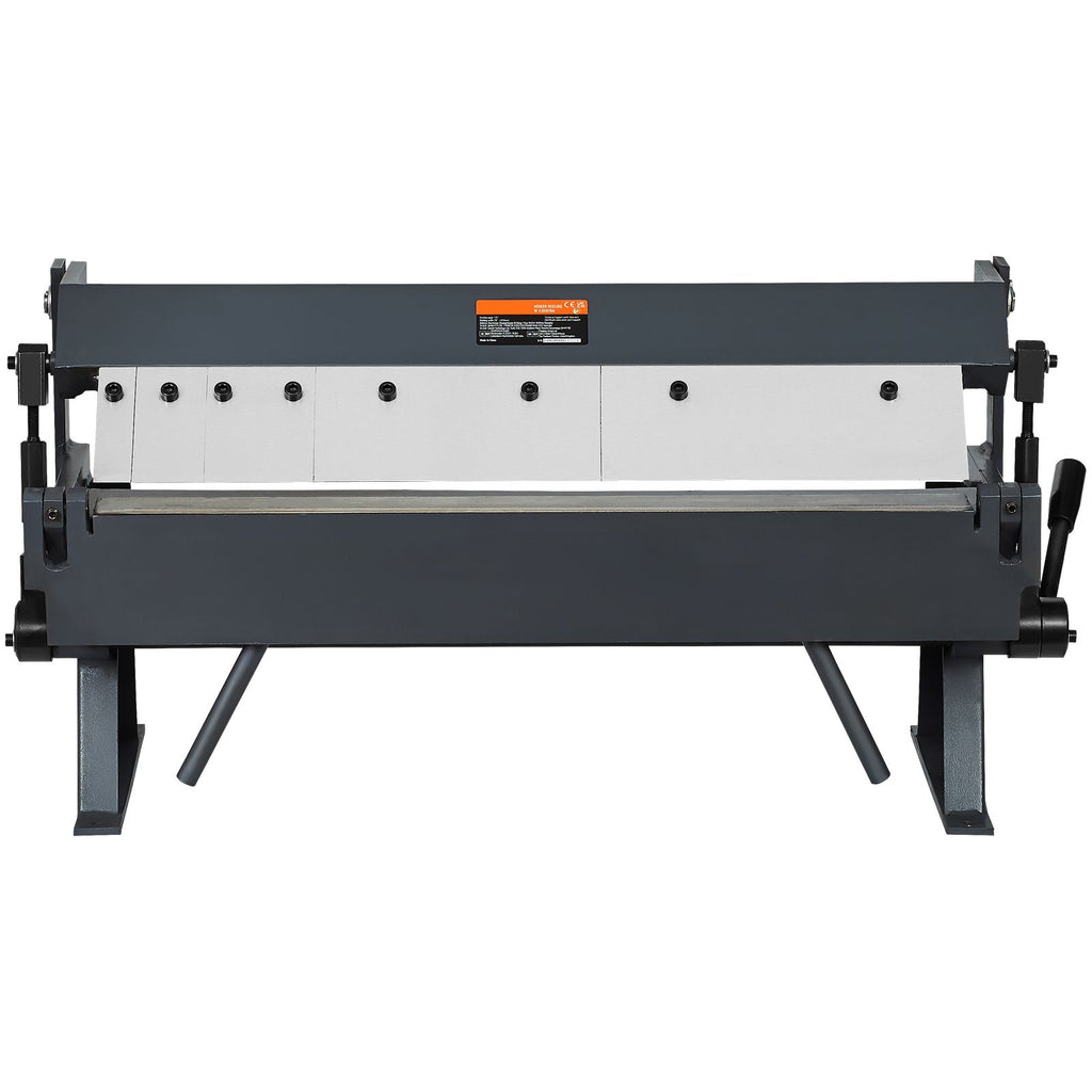 Box and Pan Brake, 24-Inch, 0-130 Degrees Sheet Metal Bending Brake, Portable Metal Bender with 20 Gauge Low Carbon Steel 14 Gauge Aluminum Capacity, 5 Adjustable Fingers for Metal Bending
