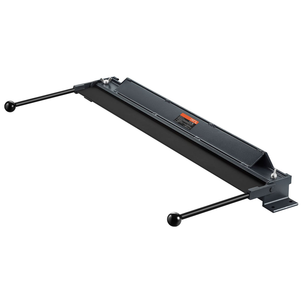 Box and Pan Brake, 36-Inch, 0-130 Degrees Sheet Metal Bending Brake, Portable Mini Metal Bender with 20 Gauge Low Carbon Steel 14 Gauge Aluminum Capacity Power Handle, for Metal Bending