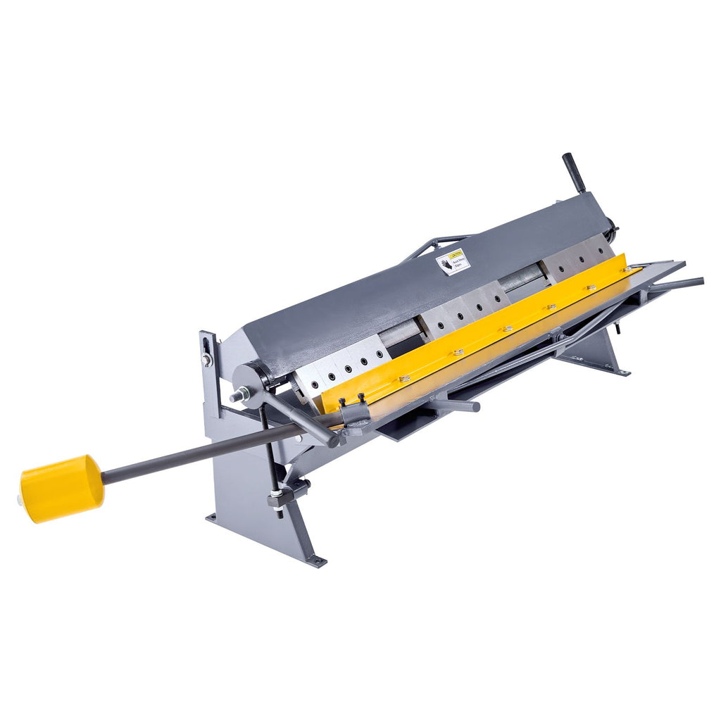 Box and Pan Brake, 48 in Sheet Metal Bending Brake,16-Gauge Mild Steel Capacity, 0-135 Degree Adjustable, Metal Bender Machine with 16 Fingers, Heavy-Duty Aluminum Folder for Precise Bending
