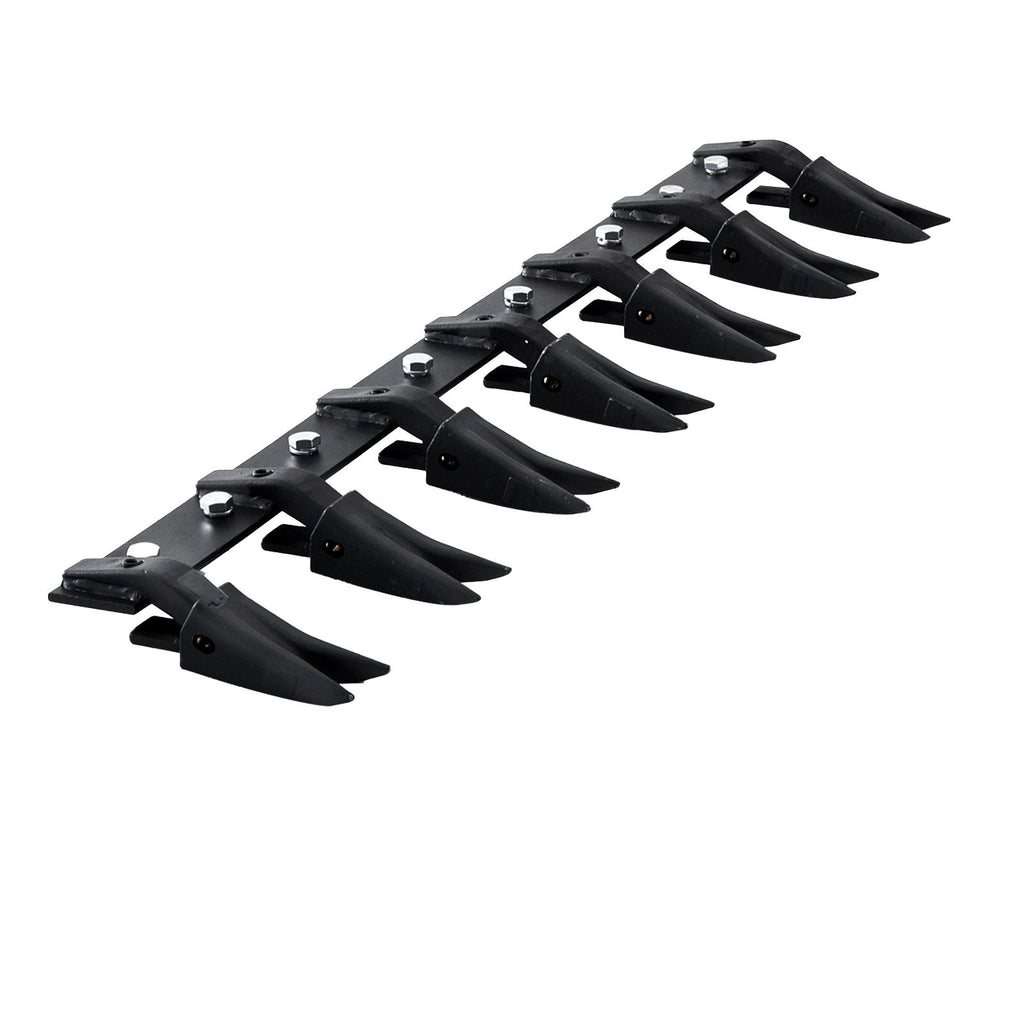 Bucket Tooth Bar, 53'', Heavy Duty Tractor Bucket Teeth Bar for Sub-Compact Tractor Loader, 4560 lbs Load-Bearing Capacity, Fits Bucket Cutting Edges Sized 1/2" or Less with No Drilling Required