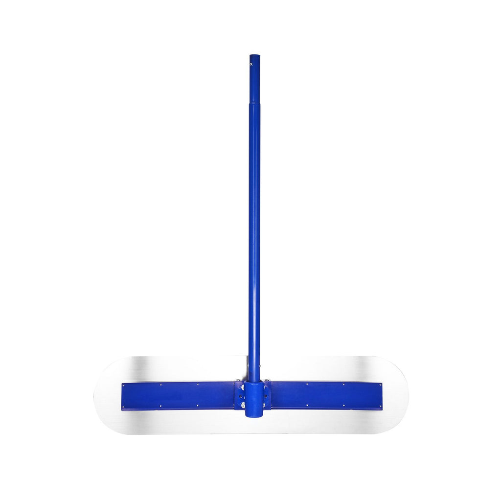 Bull Float Magnesium Concrete Float, 47.24 x 7.28 Inch Round End Concrete Float Tool with 4 Aluminum Alloy Replaceable Handles, Cement Finishing Float for Various Industrial Applications