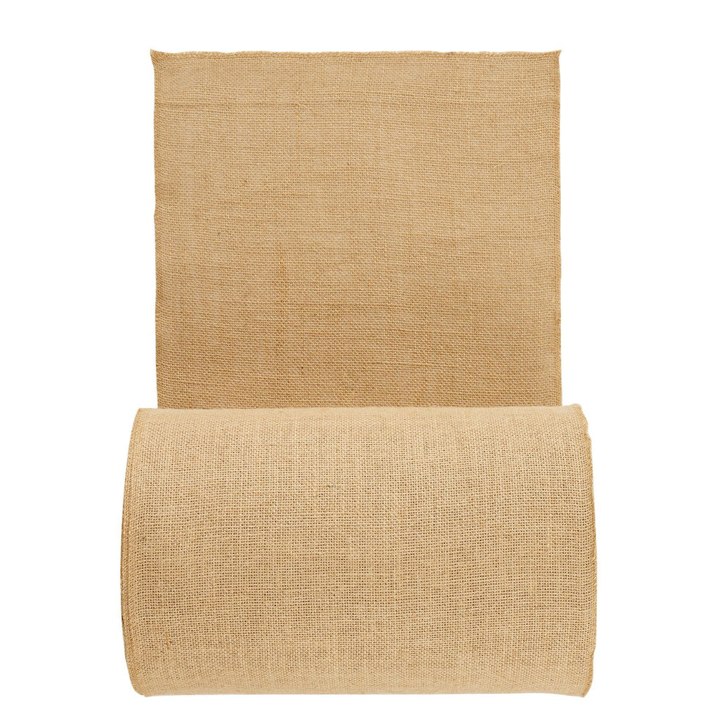 Burlap Fabric Roll, 14' x 150 ft & 50 x 50 High Density Wide Natural Burlap Fabric Rolls, Jute Fabric Burlap Tree Wrap Roll, for Decor, Crafts, Wedding, Gardening, Plant & Tree Winter Covering