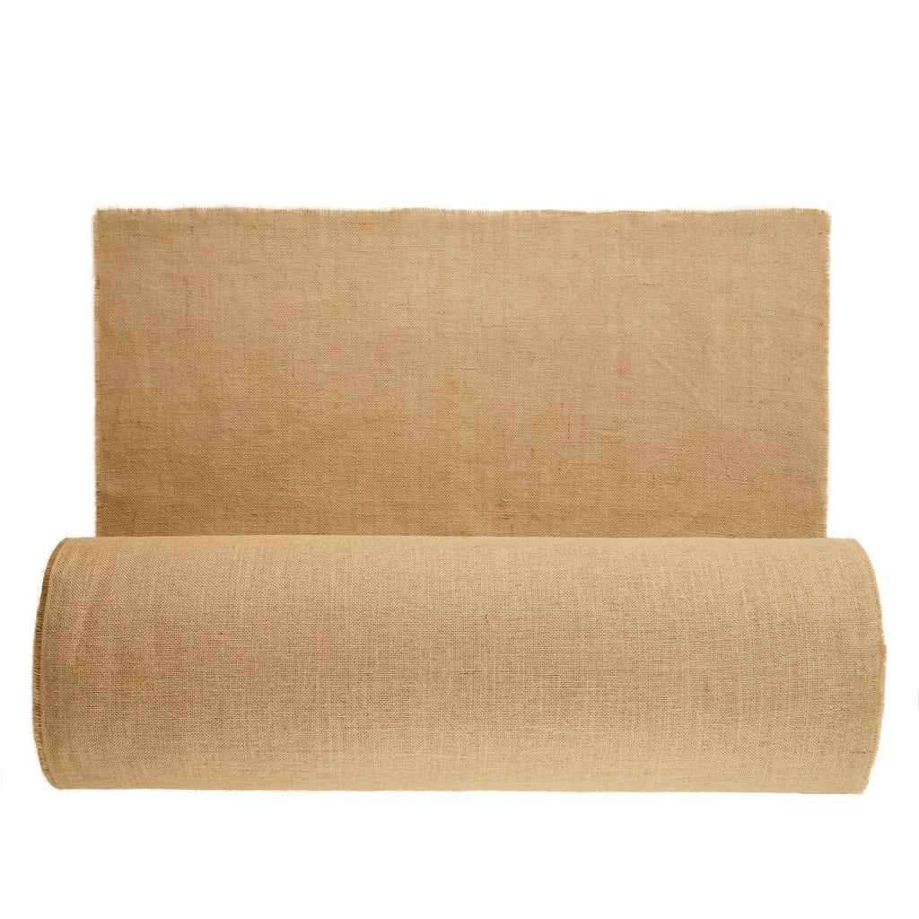Burlap Fabric Roll, 40' x 300 ft & 50 x 50 High Density Wide Natural Burlap Fabric Rolls, Jute Fabric Burlap Tree Wrap Roll, for Decor, Crafts, Wedding, Gardening, Plant & Tree Winter Covering