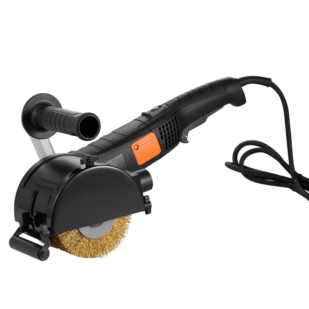 Burnishing Polishing Machine, 1300W 6 Variable Speed Surface Conditioning Tool, Handheld Electric Metal Burnishing Machine with Steel Wire Burnishing Wheel for Stainless Steel, Metal