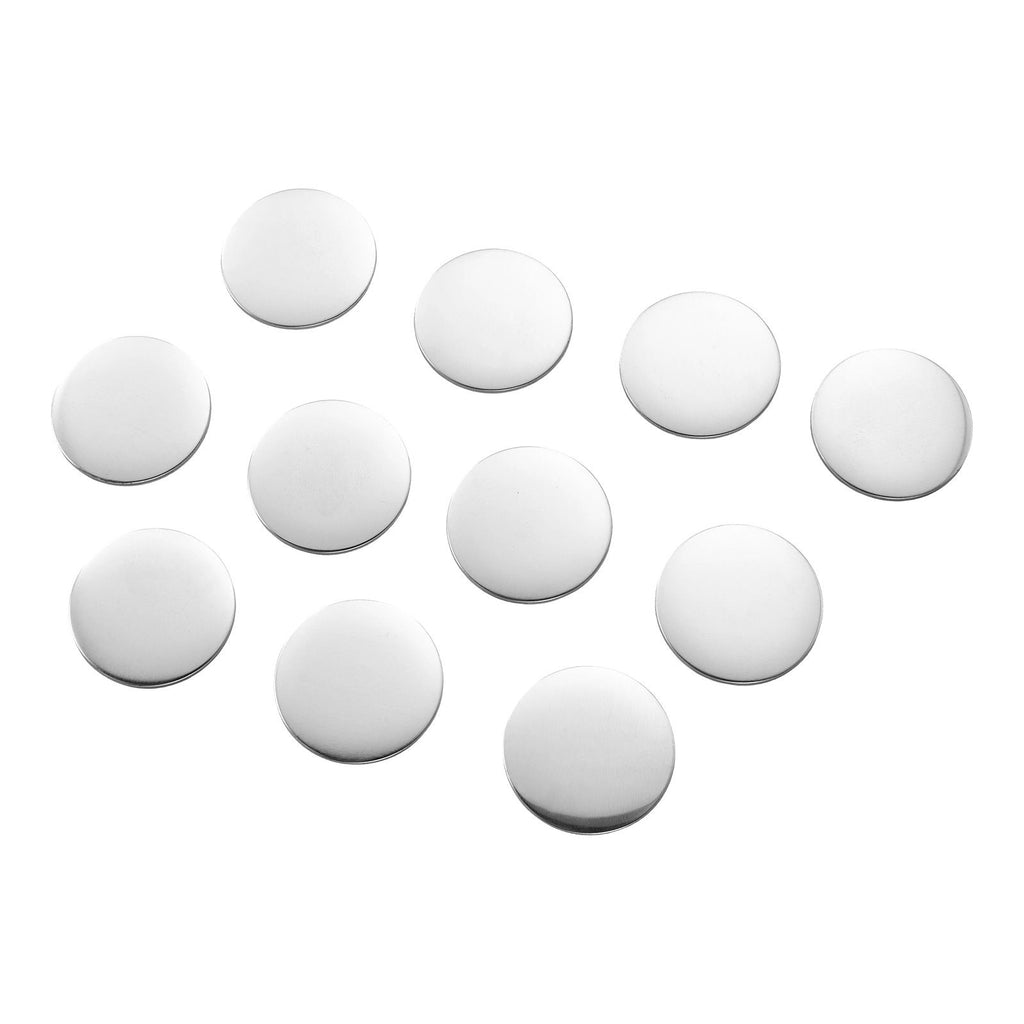 Button Maker Supplies 50 Sets 2.95 in / 75 mm Magnet Button Parts, with Magnetic and Bottle Opener Backs, Metal Shells, Clear Mylar Films, and Blank Circle Papers, for Home DIY, Kitchen Decor