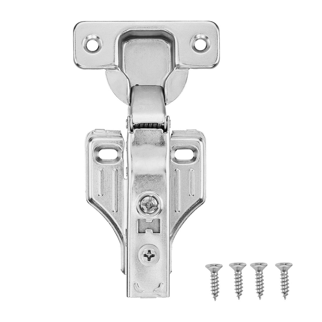 Cabinet Hinges, 50 Packs Full Overlay Kitchen Cabinet Door Hinges, 100 Degree Opening Angel Soft Close Concealed Cupboard Hinges for Framed + Frameless Cabinet Type, with Mounting Screws