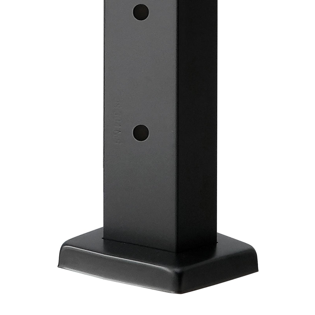 Cable Railing Post, 42x1x2 Inch Level Deck Stair Posts, 1-Pack Stainless Steel Cable Handrail Post, Pre-Drilled Pickets with Mounting Bracket Stair Railing Kit, Black, 1JZLGZXHS1063GGTD001V0