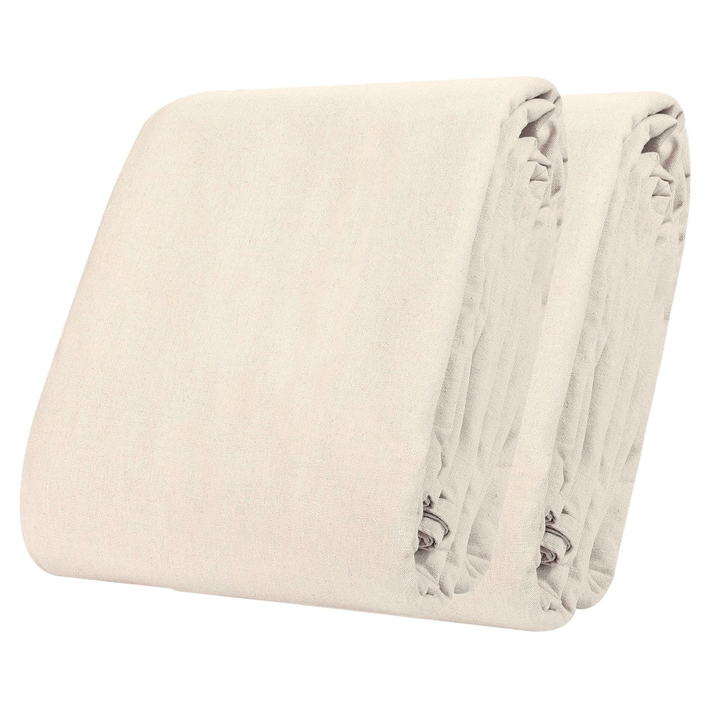 Canvas Drop Cloth, 9x12 ft Pack of 2, Painters Drop Cloth for Painting, 8oz All Purpose Canvas Tarp for Furniture & Floor Protection, Cotton Fabric Paint Tarp for Curtains, Washable & Reusable