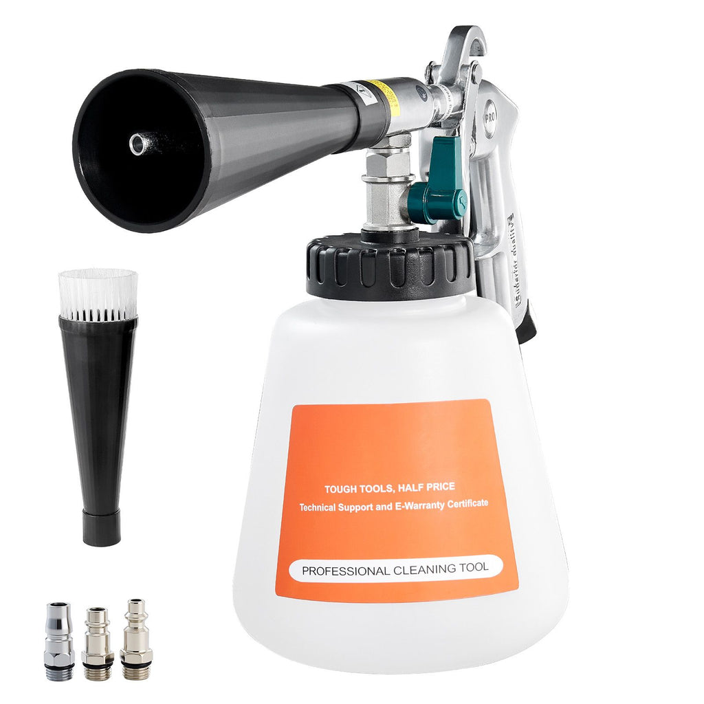Car Cleaning Gun, 6-9.2 Bar High-Pressure Air Blow Gun with 2 Set Nozzles & 1L Liquid Bottle, Vortex Cleaning Gun, Quickly Blasts Dirt and Dust from Surface, Suitable for 1/4 NPT Air Compressor