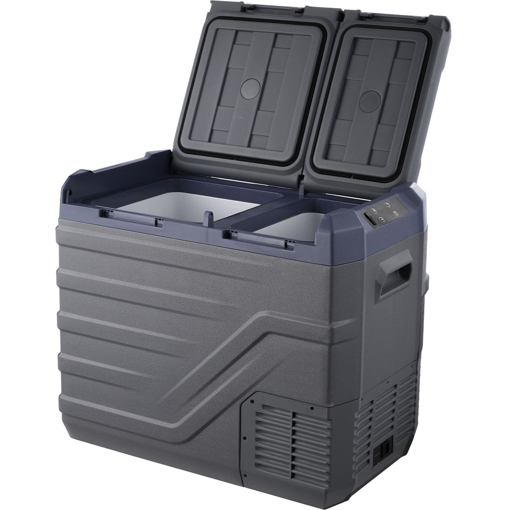 Car Refrigerator, 39 L Dual Zone Portable Freezer, 12 Volt Car Refrigerator Fridge, -4-68 F Adjustable Range, 12/24V DC and 100-240V AC Compressor Cooler for Outdoor, Camping, RV
