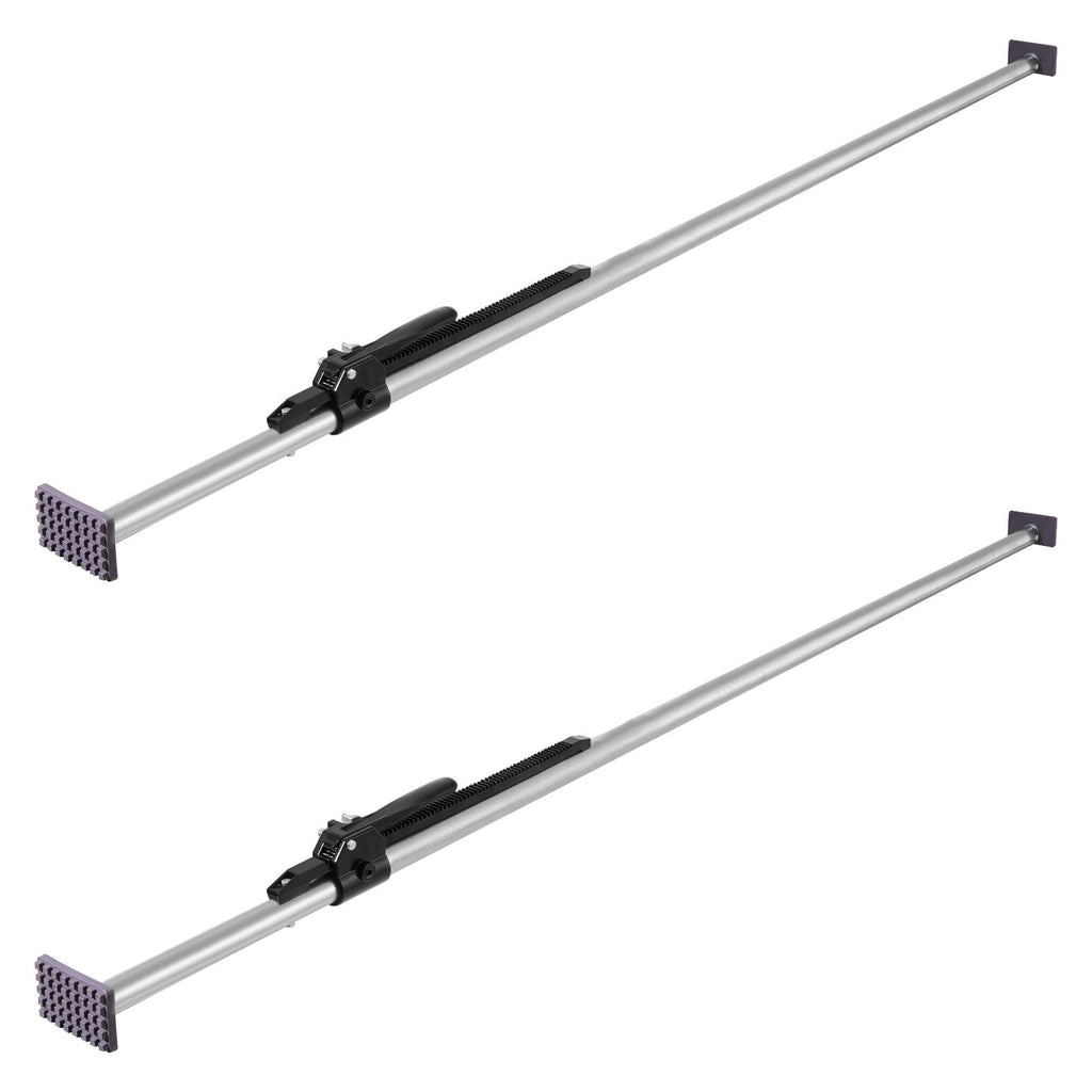 Cargo Bar, Ratcheting Cargo Bar Adjustable from 89" to 104", Heavy-duty Steel Cargos Stabilizer with Non-Slip Foot Pads, Truck Bed Load Lock Bars for Box Trucks, Semi-Trailers, Trailers (2PCS)