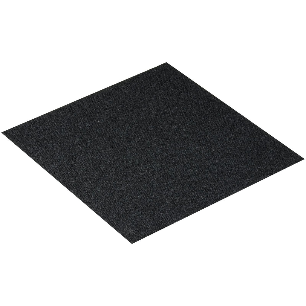 Carpet Tiles Peel and Stick, 24' x 24' Squares Self Adhesive Carpet Floor Tile, Soft Padded Carpet Tiles, Easy Install DIY for Bedroom Living Room Indoor Outdoor (15Tiles, Carbon Black)