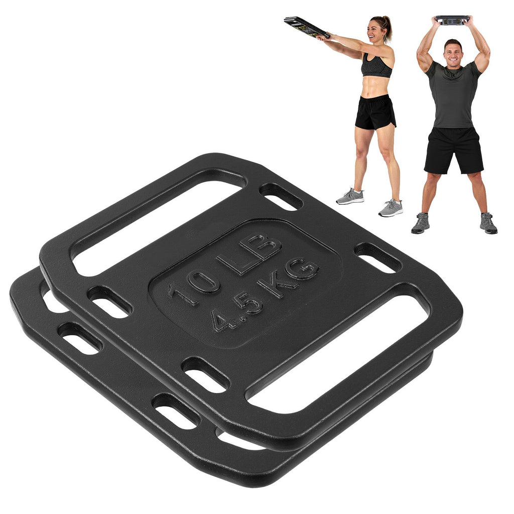 Cast Iron Ruck Weights for Backpack, 10LB Pair Ruck Plate, Weight Plate with Smooth Handle, Textured Finish for Rucking, Hiking, Swings, Strength Training, Weightlifting, Fitness Workout