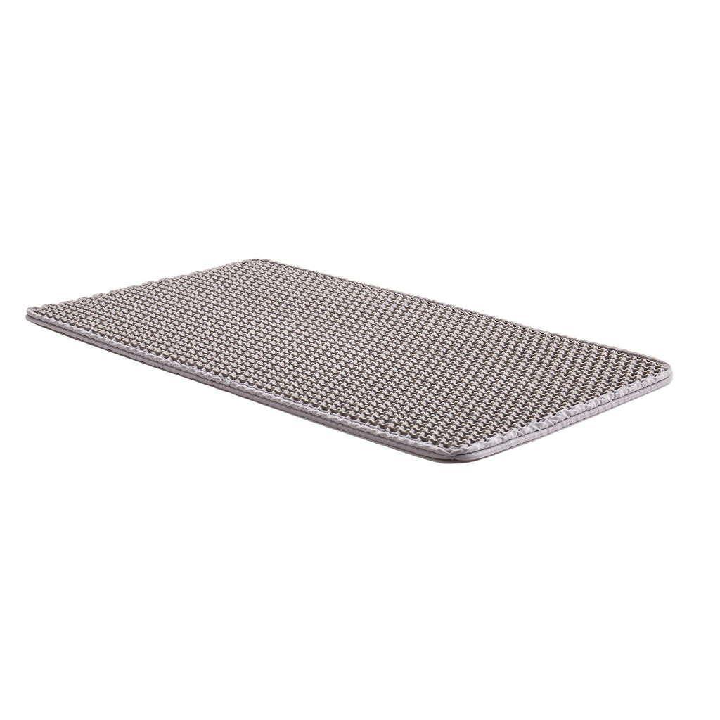 Cat Litter Mat, 24 x 15 in, Double-Layer Litter Box Mat, Non-Slip & Urine-Proof Litter-Trapping Mats for Indoor Cats, Honeycomb Design, Soft on Paws, Washable Large Kitty Mats for Floor